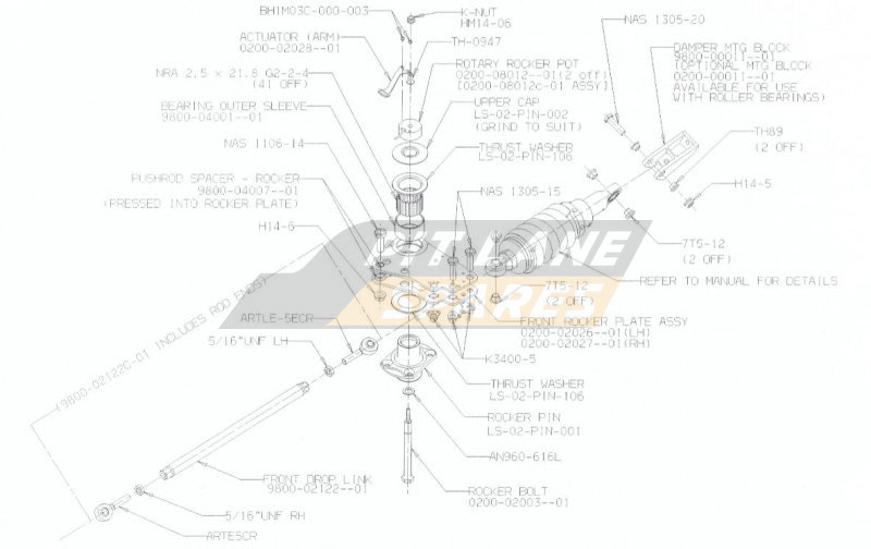 FRONT ROCKER LAYOUT